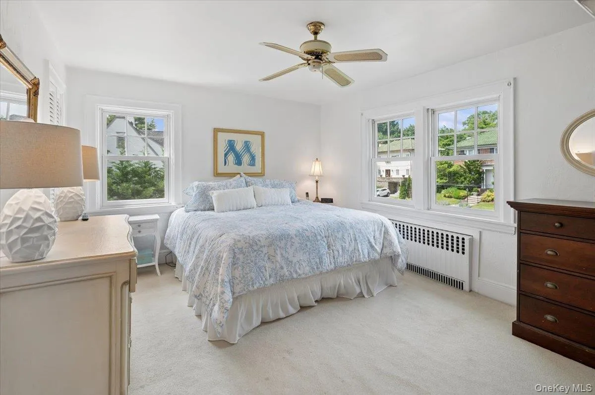 The primary bedroom has closets not shown. The primary bedroom has closets not shown.