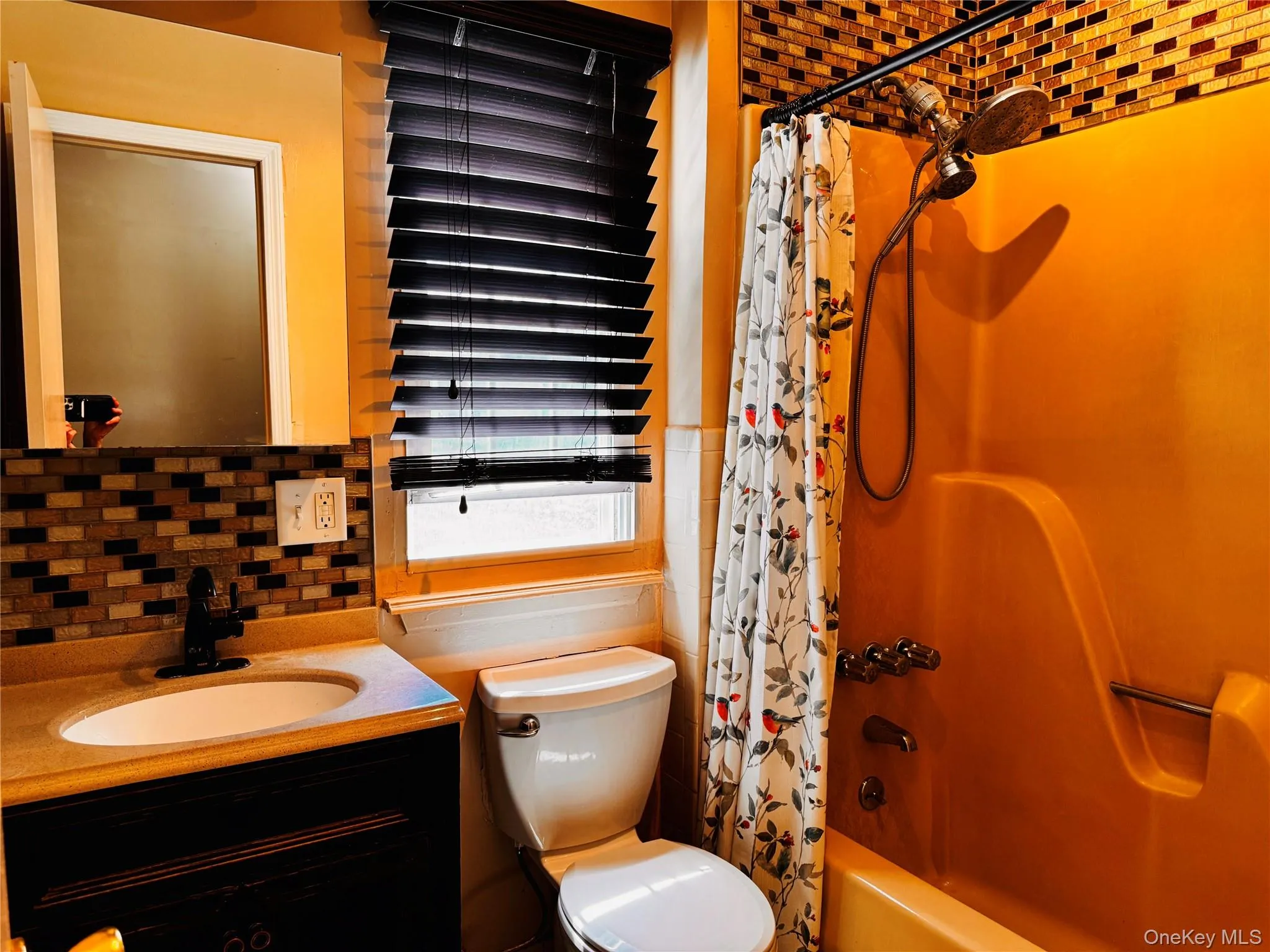 Full bathroom with vanity located in hallway Full bathroom with vanity located in hallway