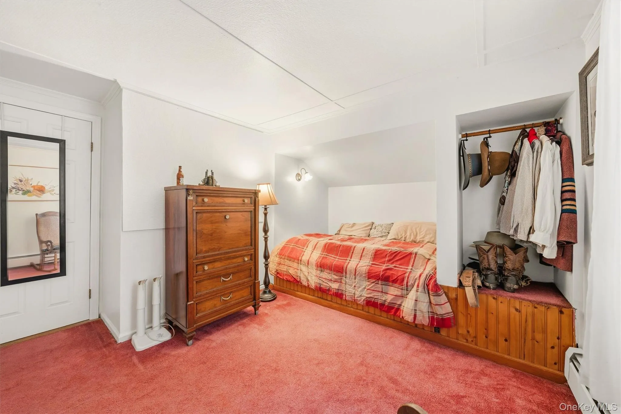 Second floor bedroom #3 with built in bed platform. Second floor bedroom #3 with built in bed platform.