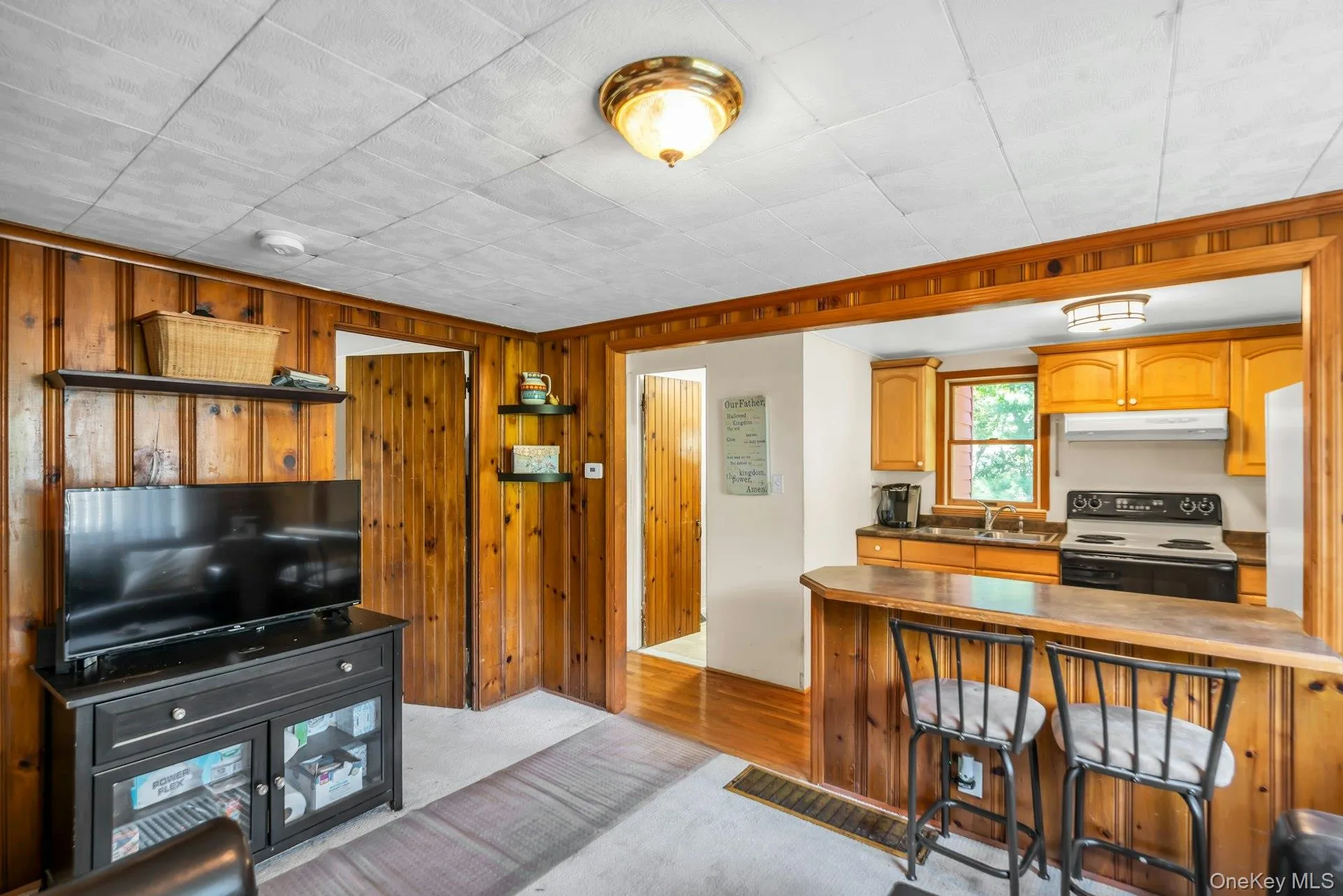 Family Room With Knotty Pine Paneling Family Room With Knotty Pine Paneling
