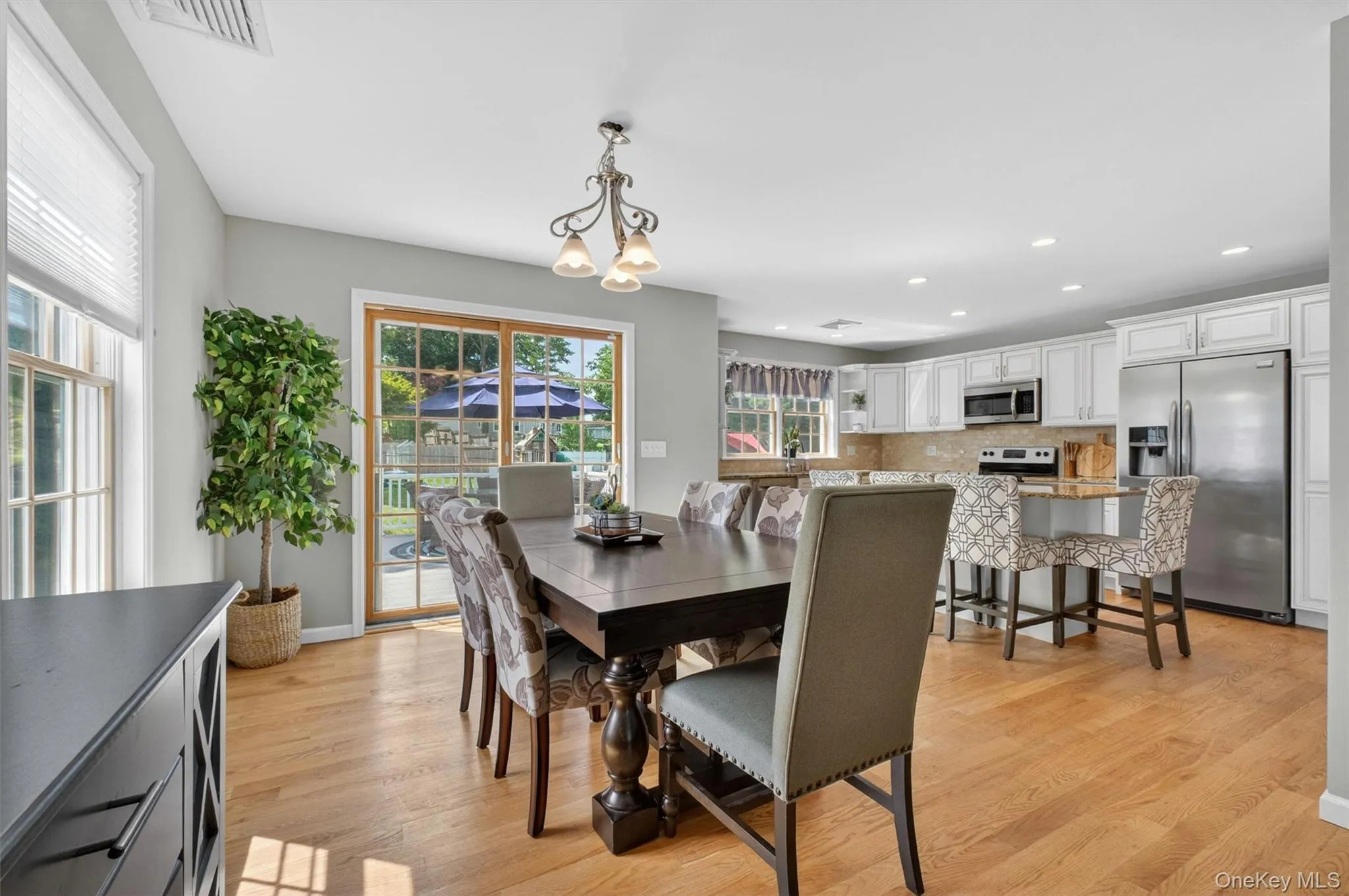 The open concept dining room and kitchen make for a great layout for entertaining. The open concept dining room and kitchen make for a great layout for entertaining.