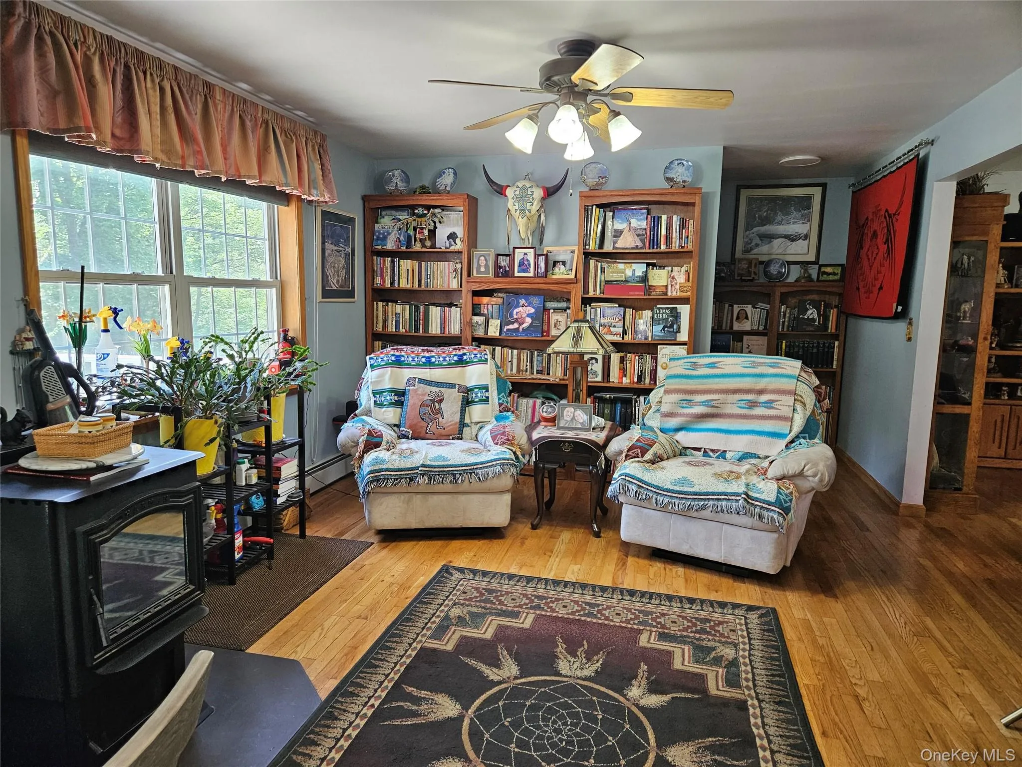 Library/Family room with Pellet Stove Library/Family room with Pellet Stove