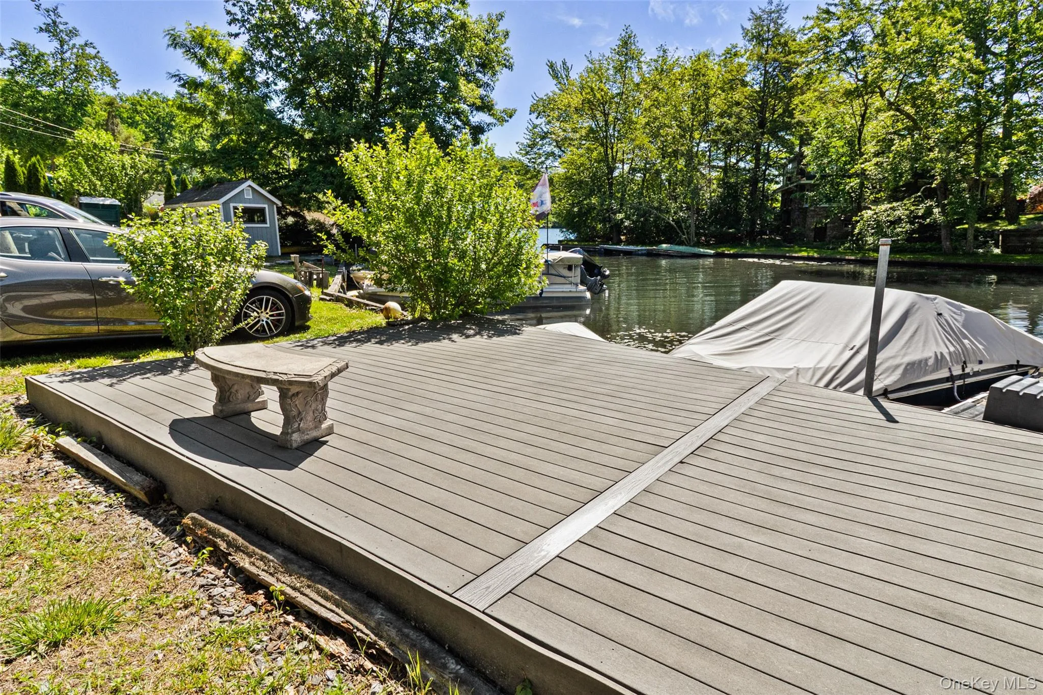 Waterfront parcel consisting of a Trex deck, boat dock and parking area with 40' lakefront Waterfront parcel consisting of a Trex deck, boat dock and parking area with 40' lakefront