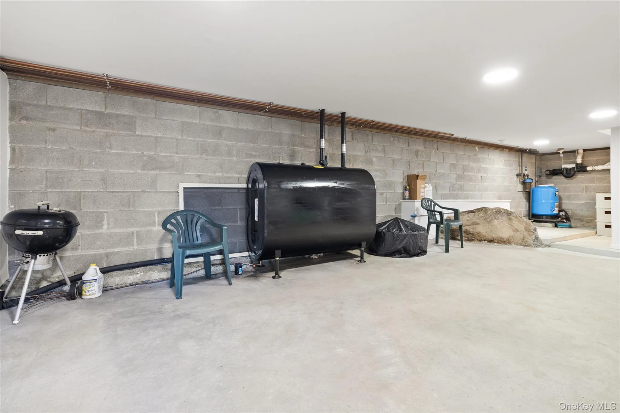 Walk-out basement with door leading to the backyard and lake Walk-out basement with door leading to the backyard and lake