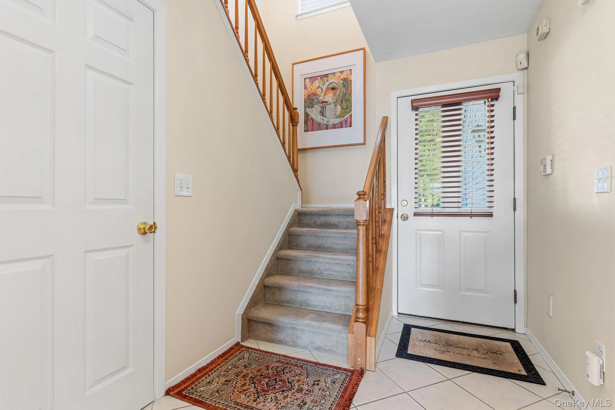 Another View Of The Light & Bright, Welcoming Entrance Foyer Offering Diagonal Ceramic Tile Floors, A Coat Closet, Beautiful Two Story Stairway to The Second Level, A Lovely Half Bathroom/Powder Room & Access To The Garage. Another View Of The Light & Bright, Welcoming Entrance Foyer Offering Diagonal Ceramic Tile Floors, A Coat Closet, Beautiful Two Story Stairway to The Second Level, A Lovely Half Bathroom/Powder Room & Access To The Garage.
