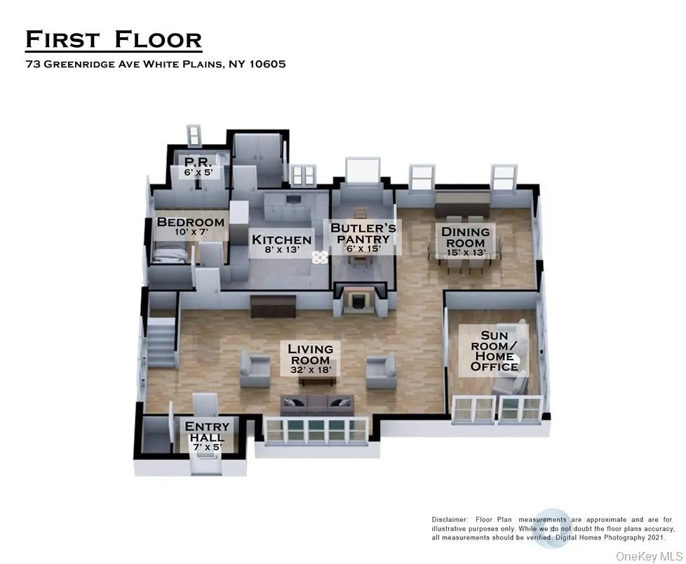 3D Floor Plan of First Floor 3D Floor Plan of First Floor