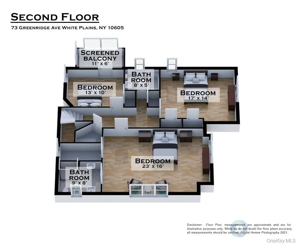 3D Floor Plan of Second Floor 3D Floor Plan of Second Floor