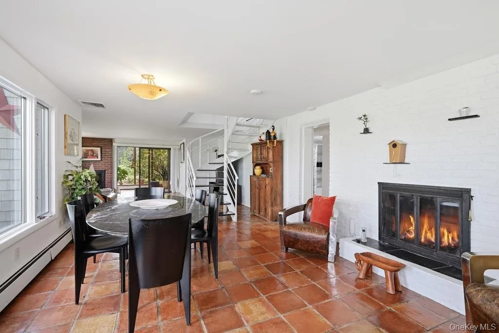 Dining Room with Fireplace Dining Room with Fireplace