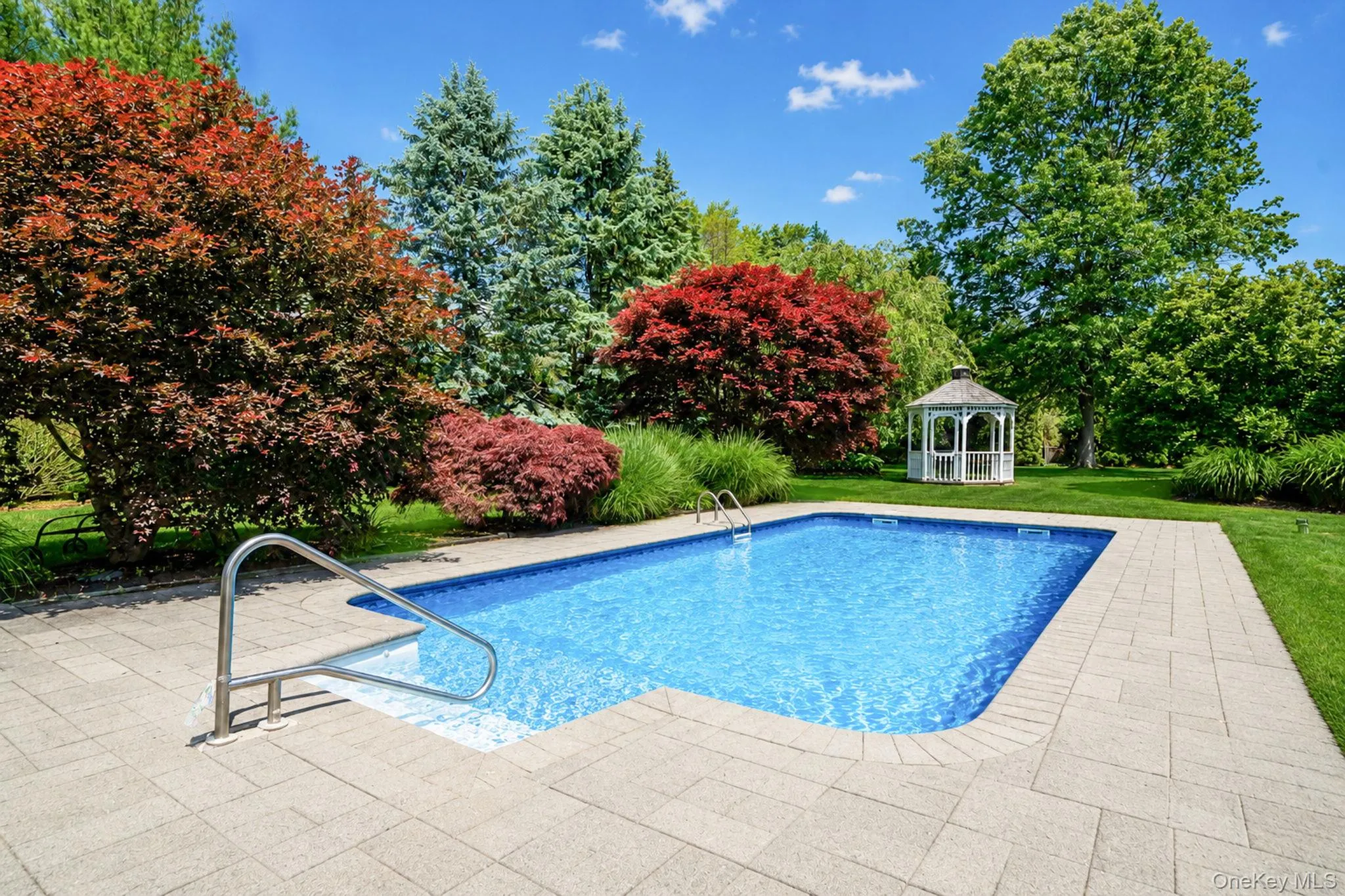 salt water pool with spacious pavers salt water pool with spacious pavers