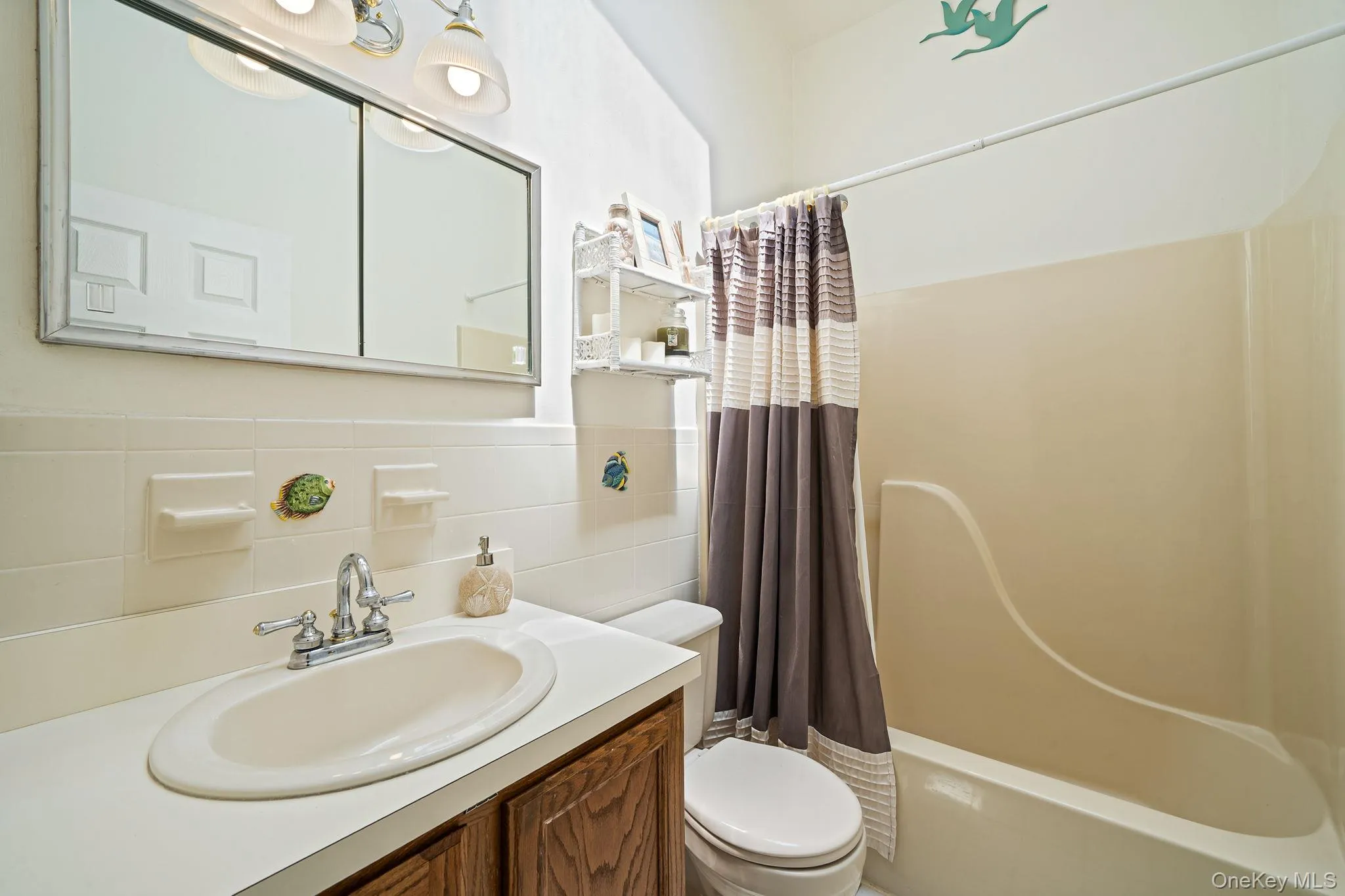 Guest bathroom located in the hallway Guest bathroom located in the hallway