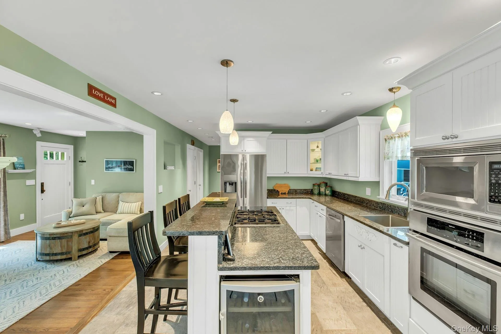 Kitchen overlooking family room Kitchen overlooking family room