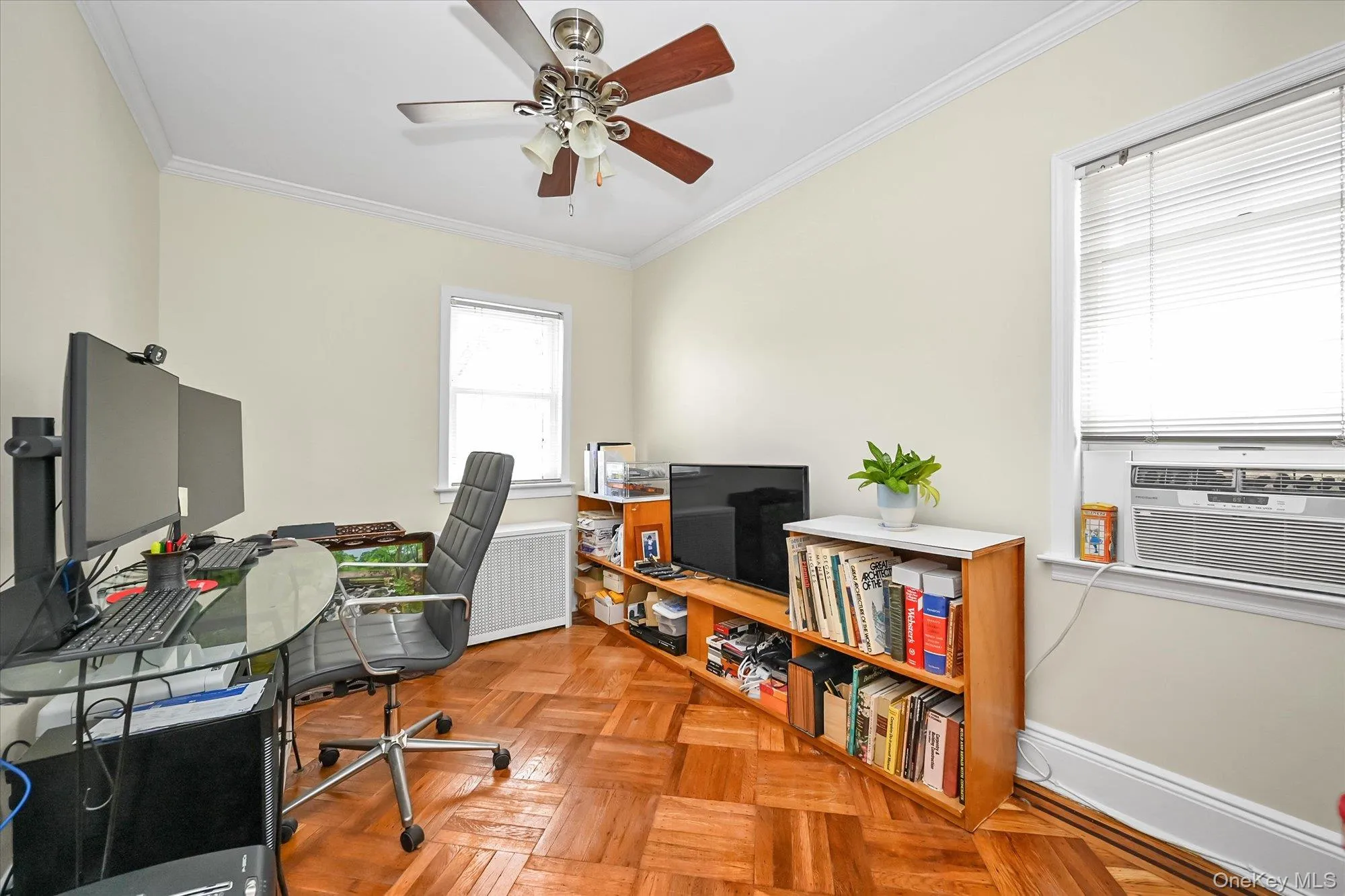 Third Bedroom With Decorative Parquet Floor. Third Bedroom With Decorative Parquet Floor.