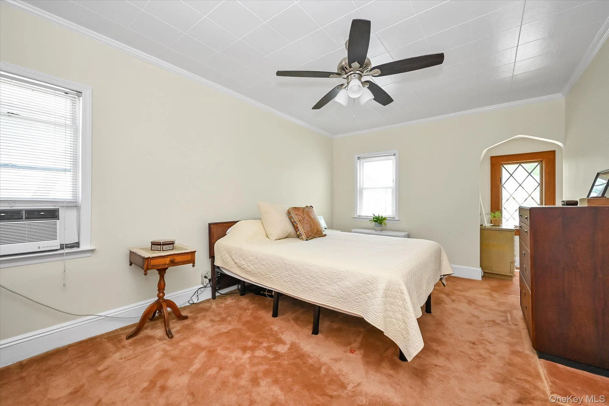 Primary Bedroom With Alcove and Two Closets. Primary Bedroom With Alcove and Two Closets.