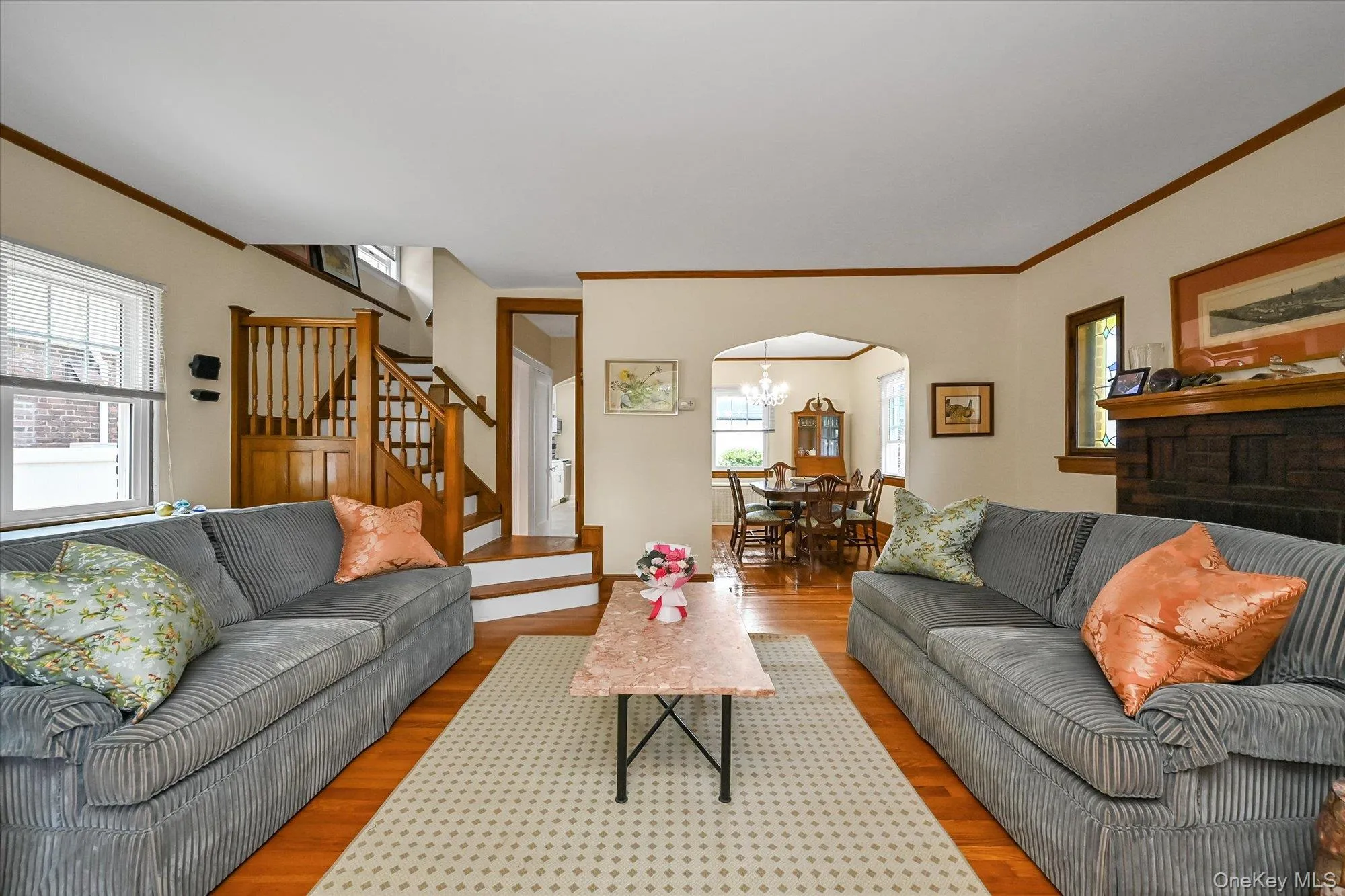Liviing Room With Staircase , & Access to the Formal Dining Room Liviing Room With Staircase , & Access to the Formal Dining Room