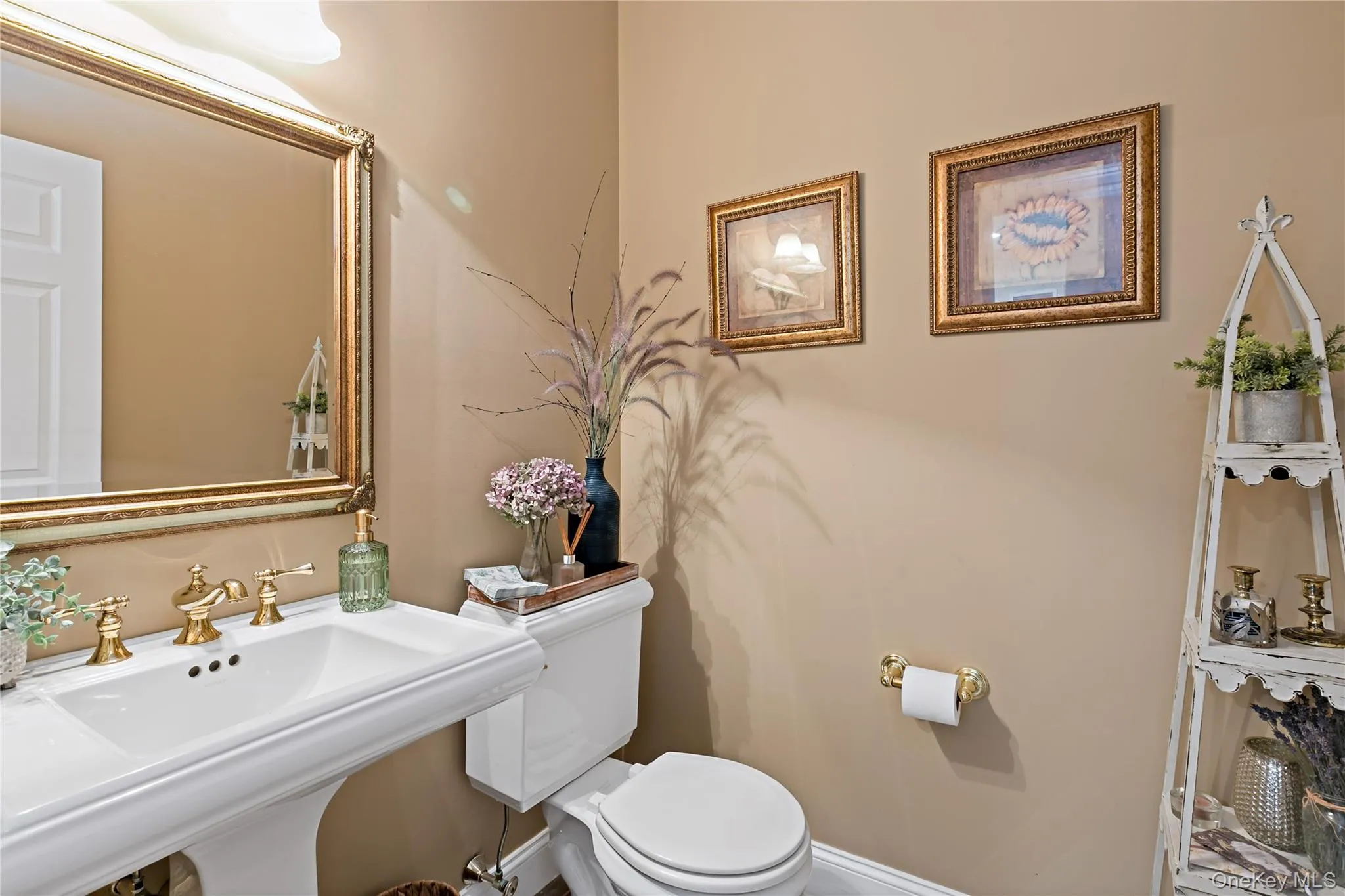 Main level powder room. Main level powder room.