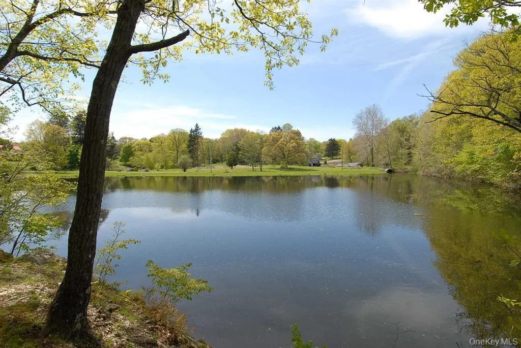 View of water feature featuring a wooded view of pond View of water feature featuring a wooded view of pond