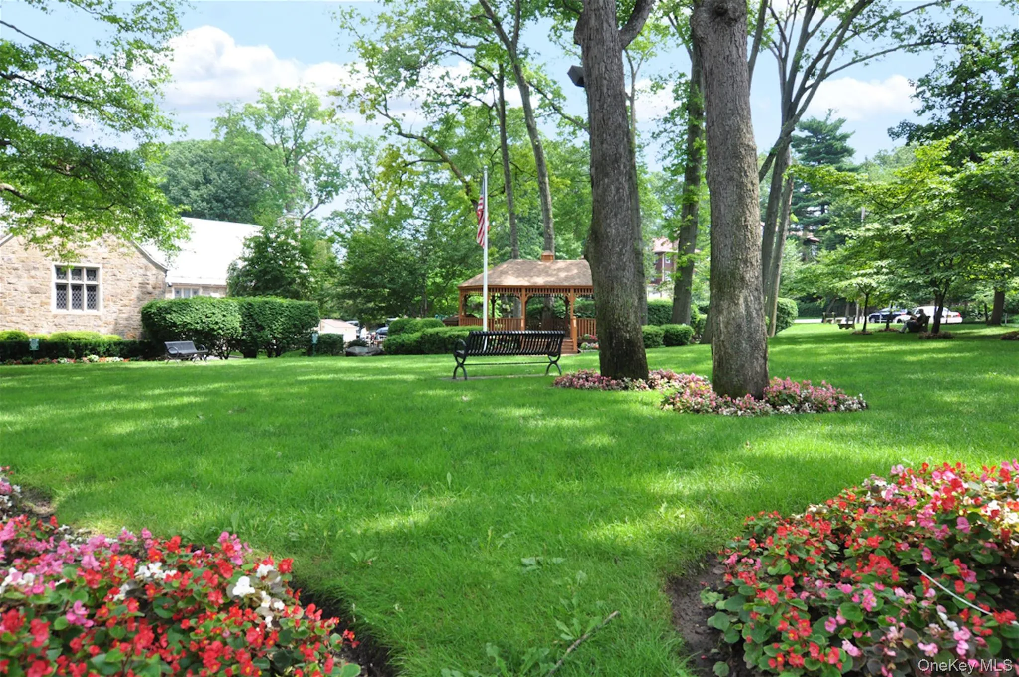 Gazebo and gardens in the center of town Gazebo and gardens in the center of town