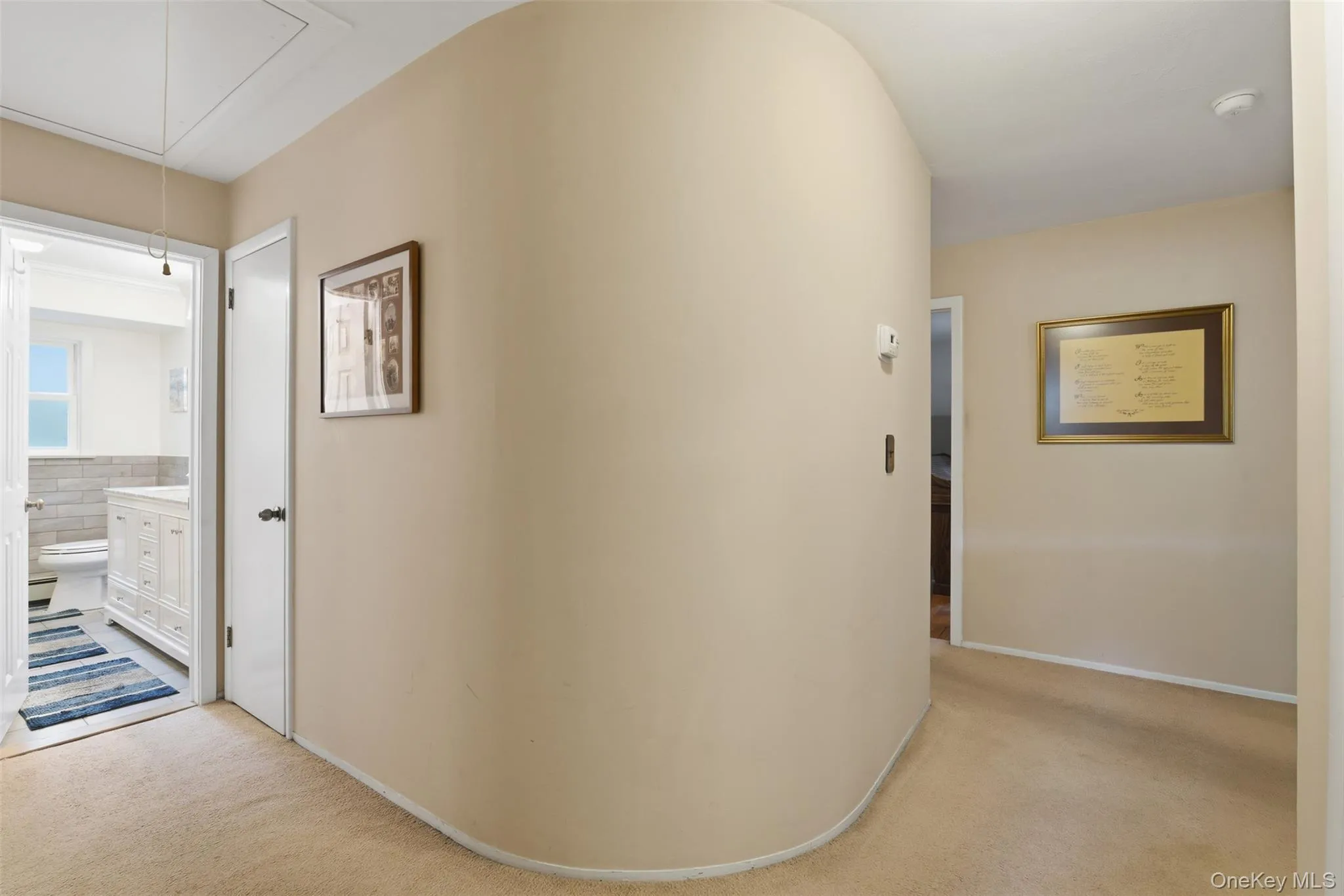 Unique round wall in the hallway Unique round wall in the hallway