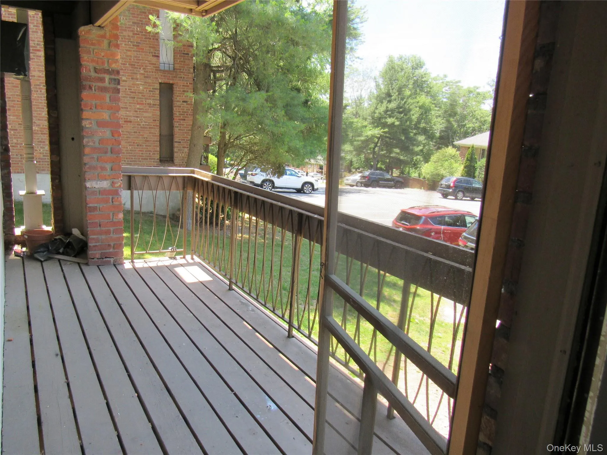 Walk out onto deck Walk out onto deck