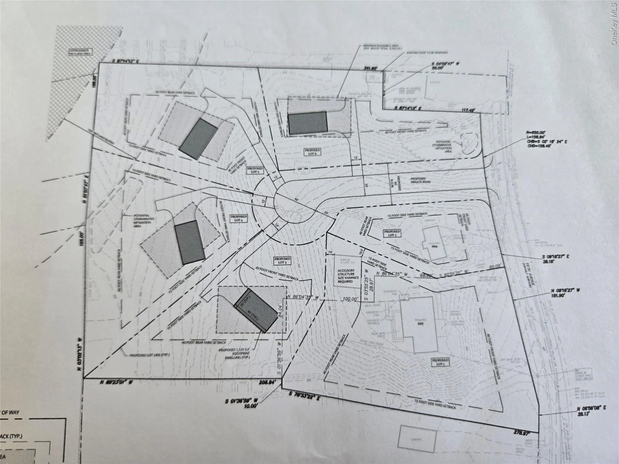 Current proposed subdivision map Current proposed subdivision map