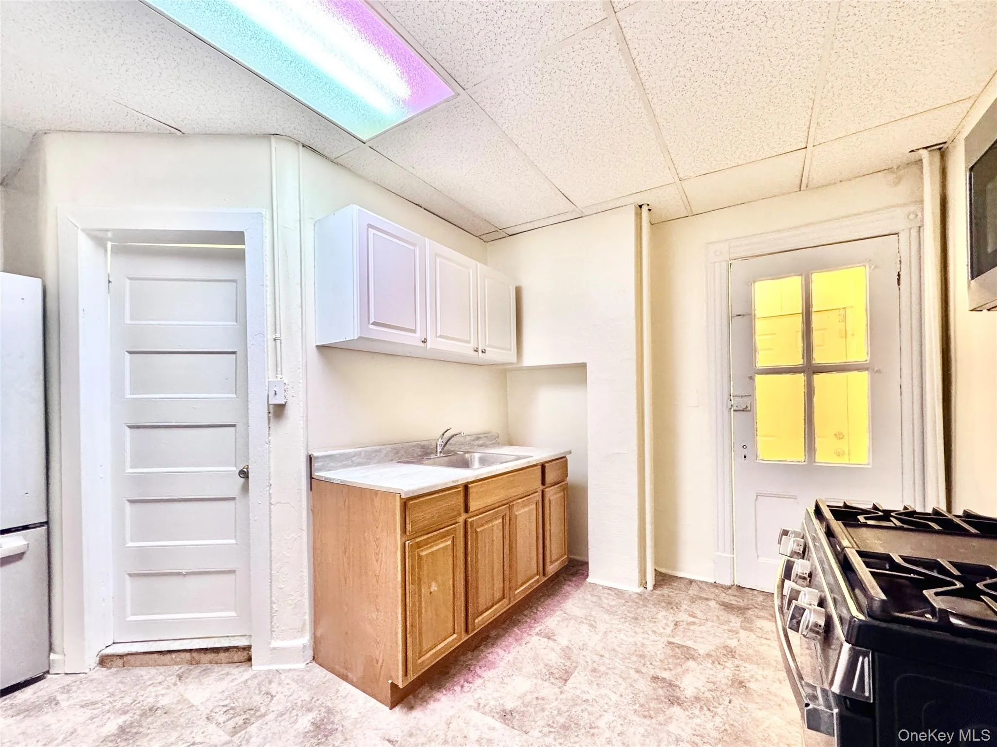 Kitchen with stainless steel appliances Kitchen with stainless steel appliances