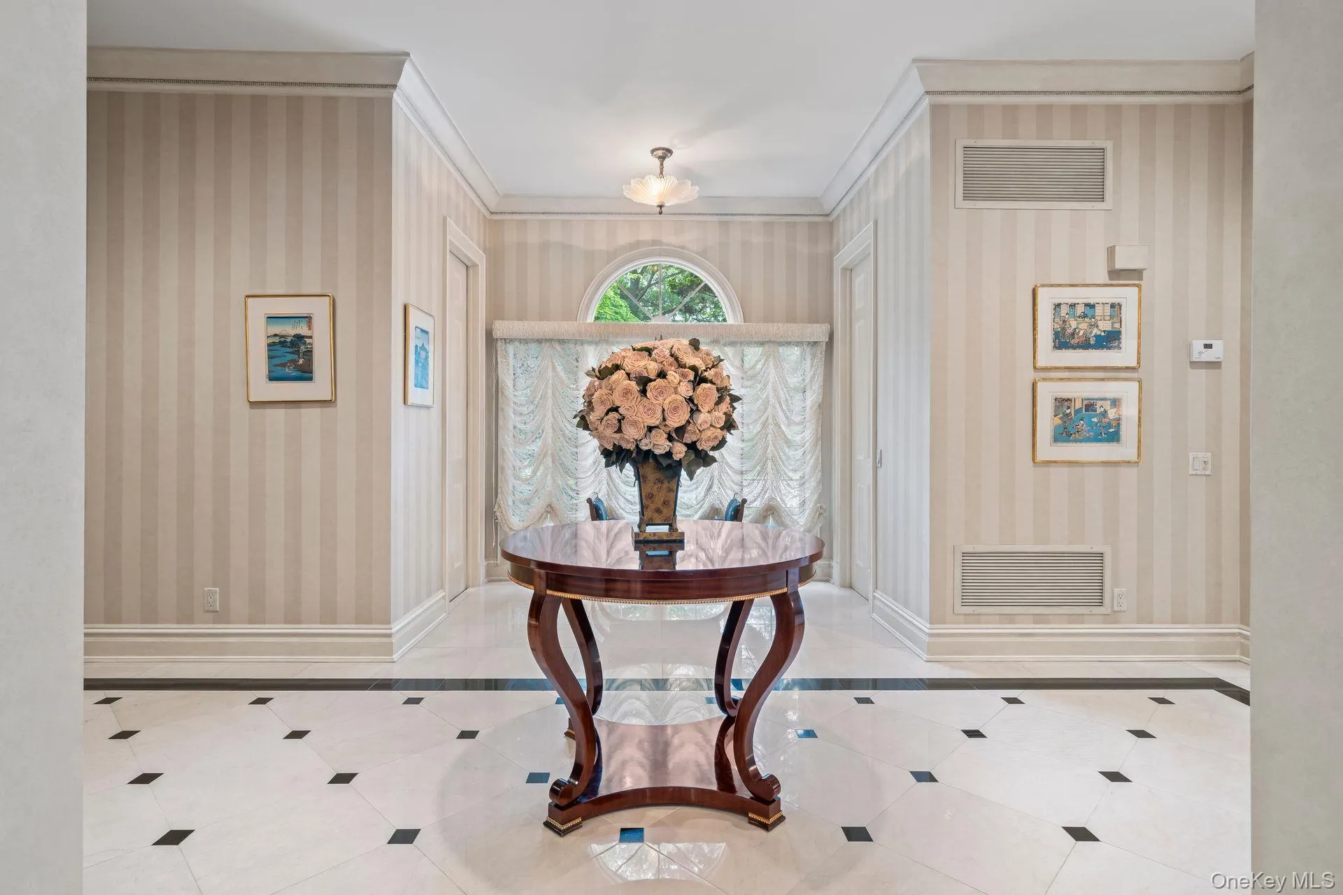 2nd marble inlaid foyer leads to Den and Office/Library 2nd marble inlaid foyer leads to Den and Office/Library