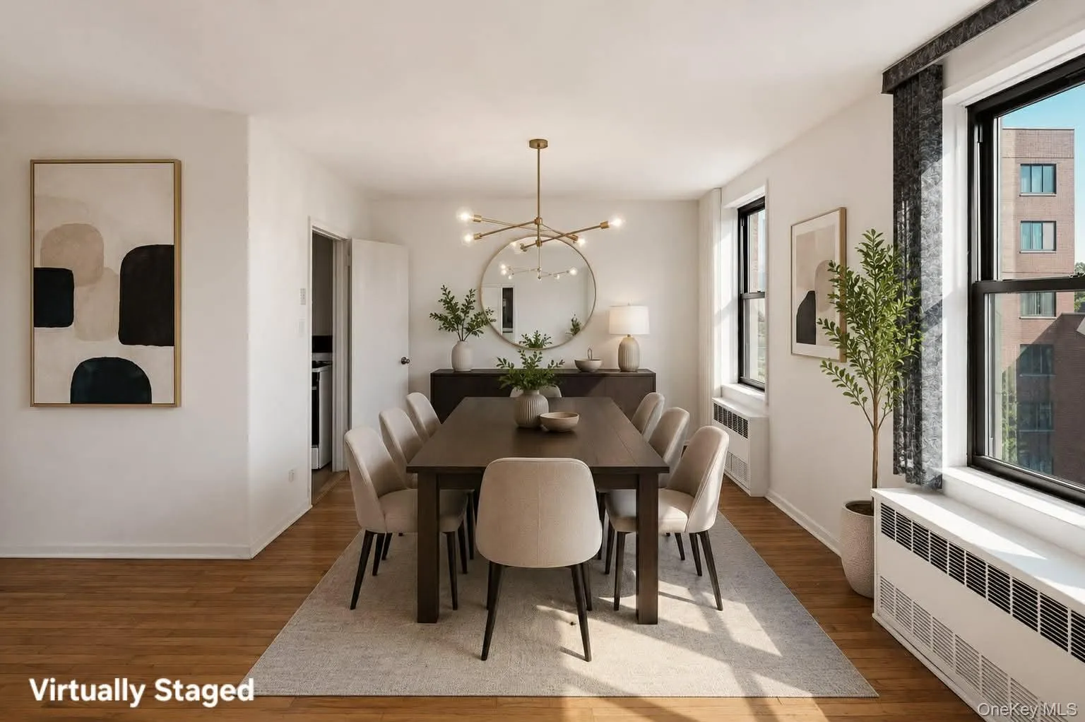 Virtually Staged dining area Virtually Staged dining area
