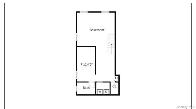 Basement floor plan. Basement floor plan.
