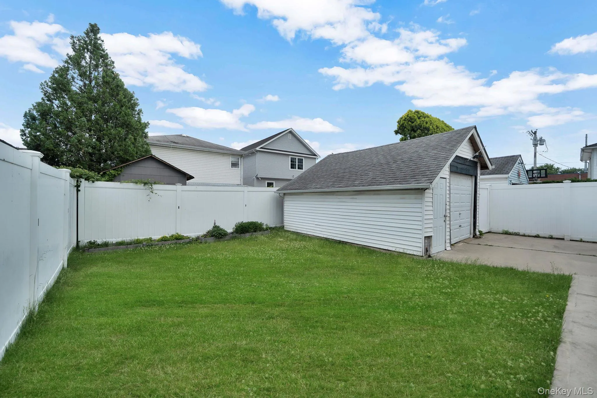 Backyard and Garage. Backyard and Garage.