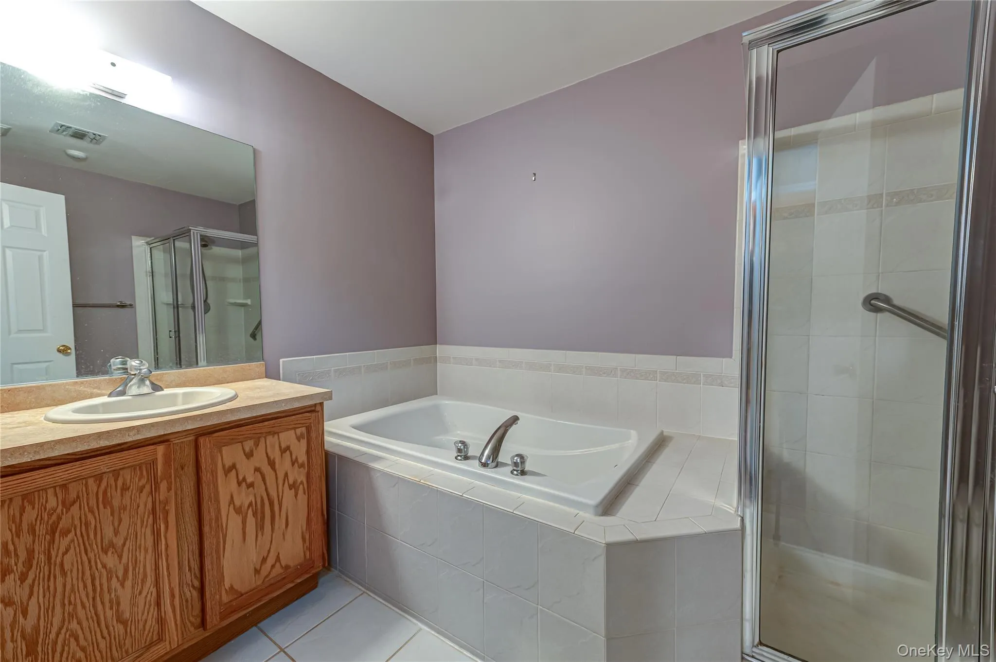 Primary Bath with separate soaking tub and shower Primary Bath with separate soaking tub and shower