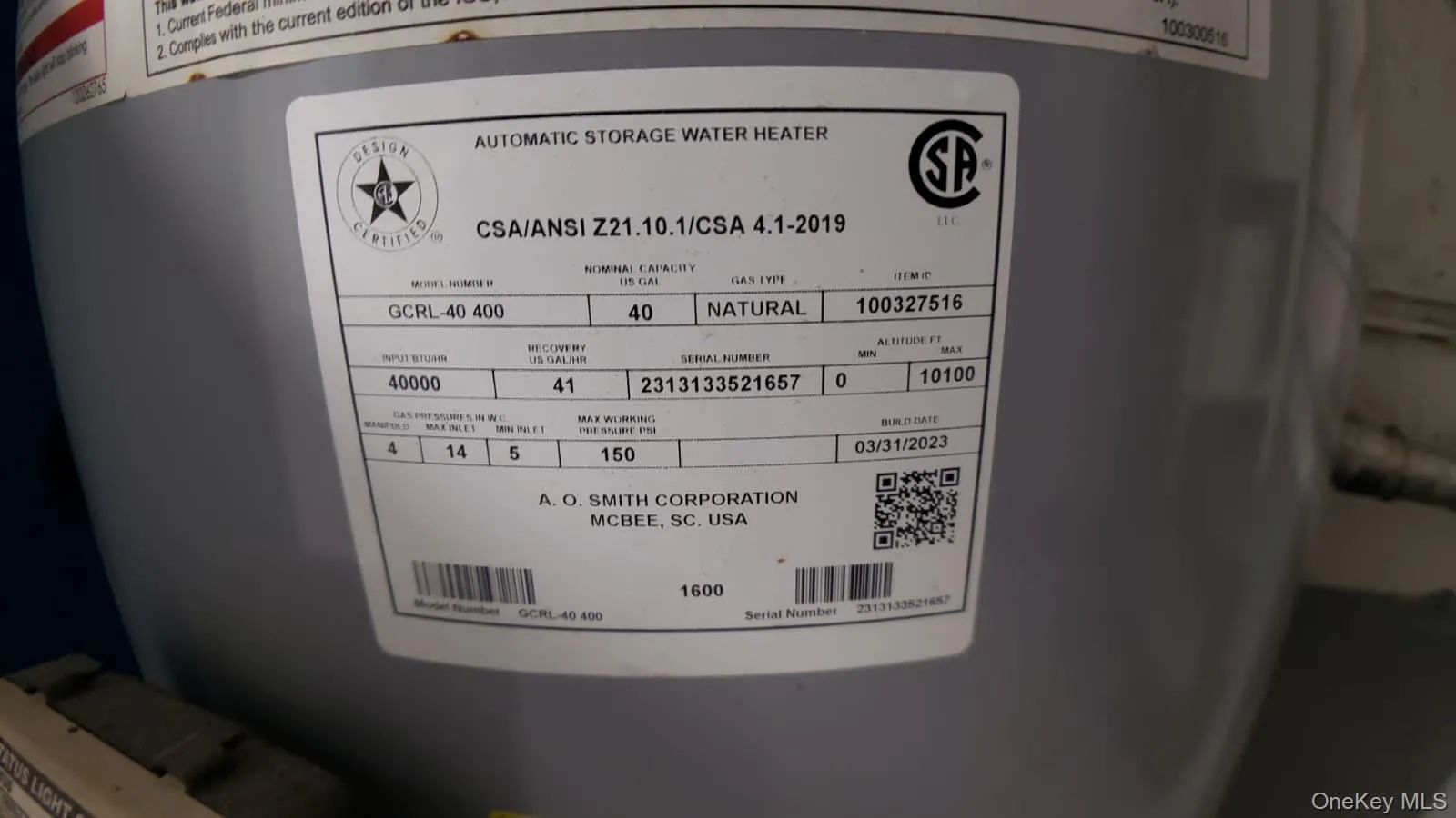 2023 gas hot water tank. 2023 gas hot water tank.