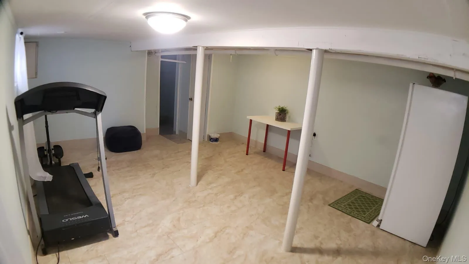 open layout with tiled floors. open layout with tiled floors.