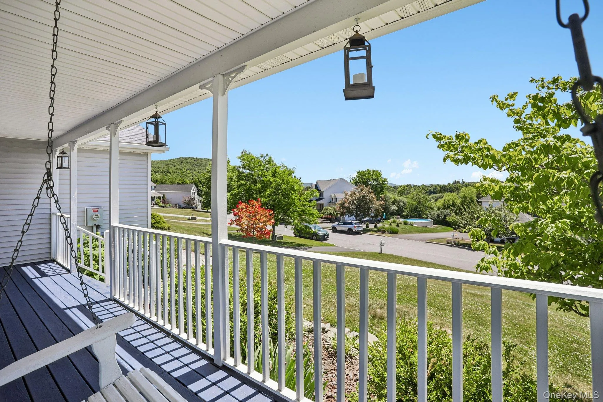 Watch the seasons change from your front porch. Watch the seasons change from your front porch.