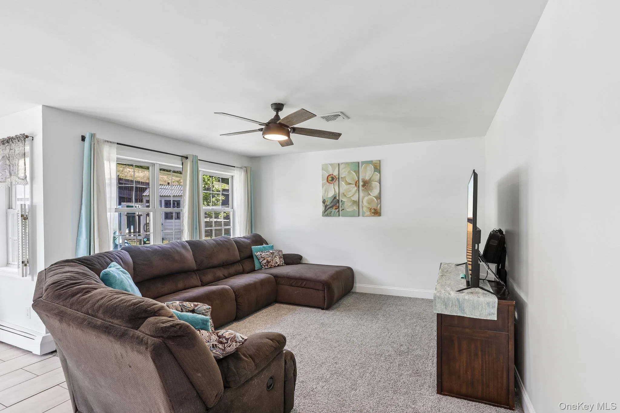 Casual family room setting. Casual family room setting.