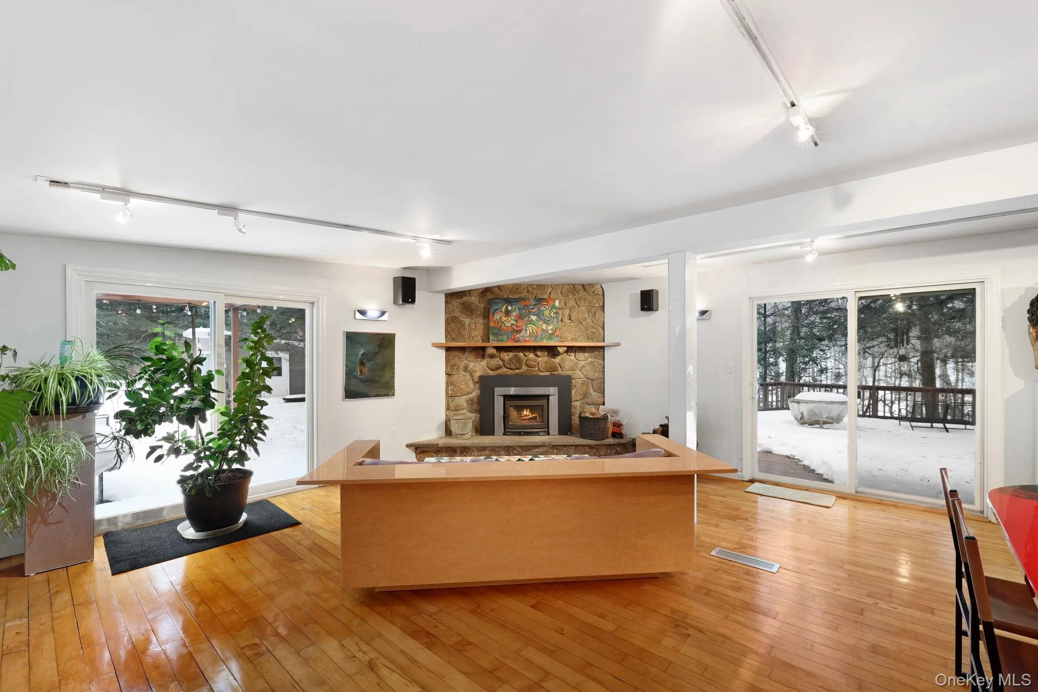Living room featuring a fireplace Living room featuring a fireplace