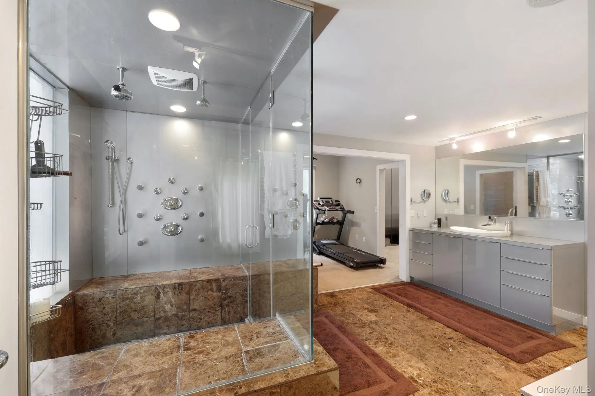 Primary bathroom with walk in closet, sitting room suite Primary bathroom with walk in closet, sitting room suite
