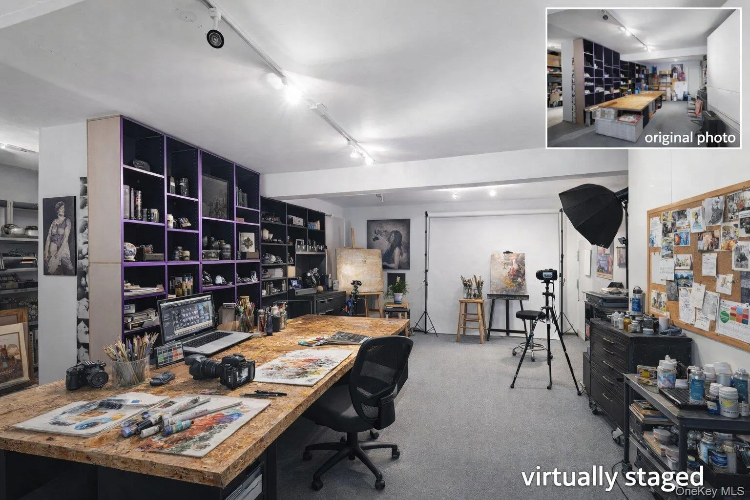 Virtuall staged office Virtuall staged office