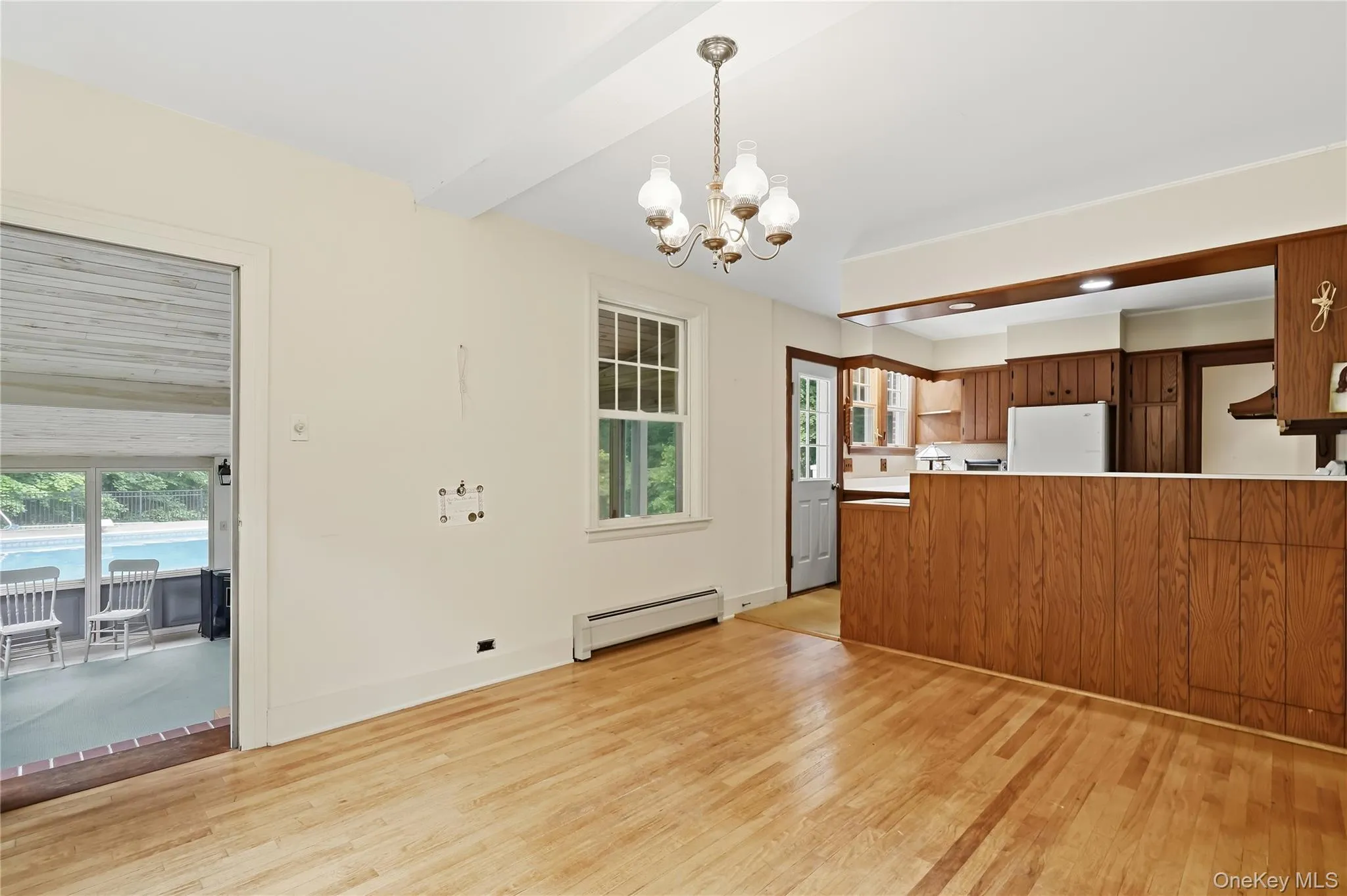Dining Room with door to enclosed porch Dining Room with door to enclosed porch