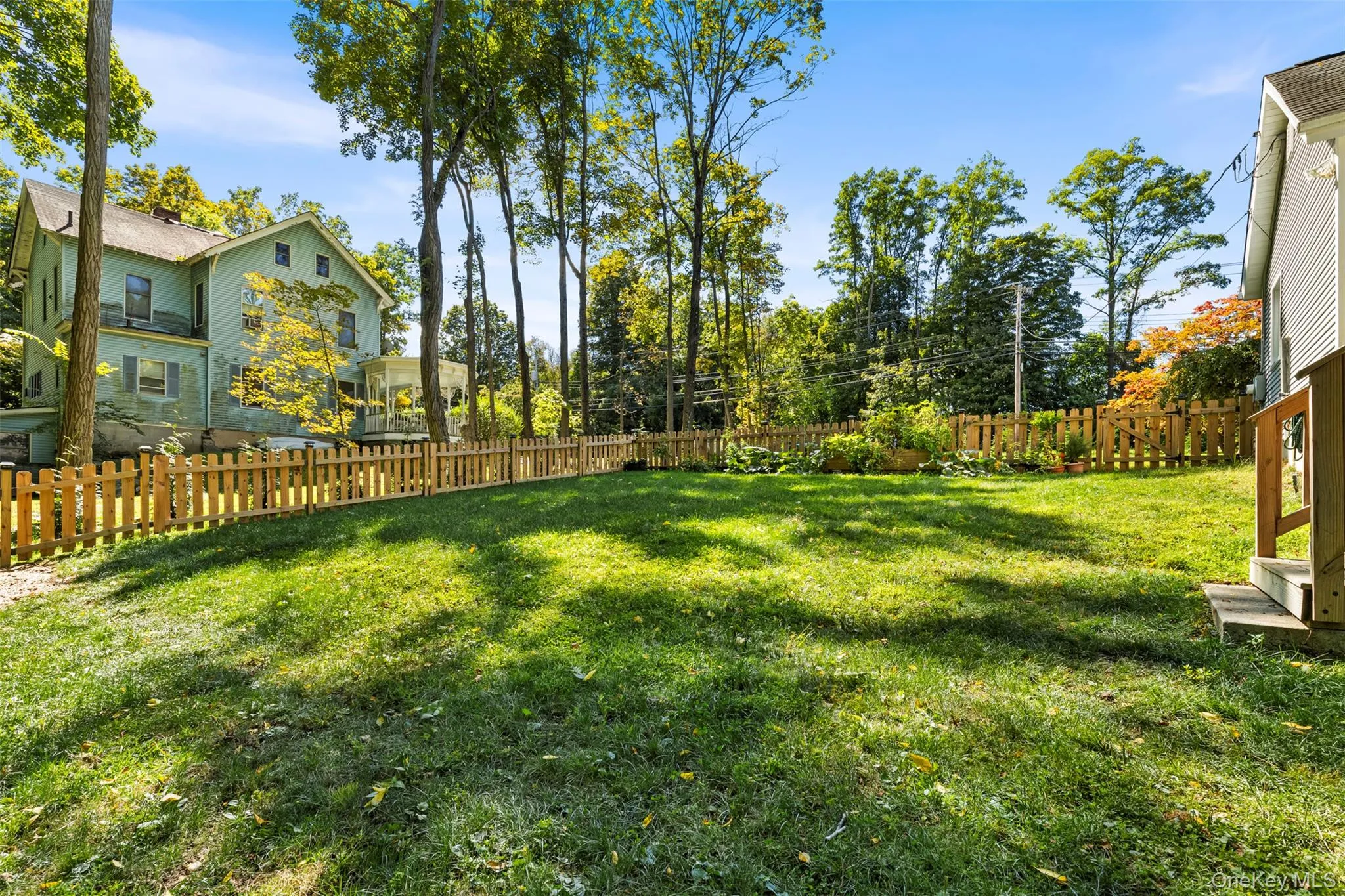 Gorgeous yard with new fence Gorgeous yard with new fence
