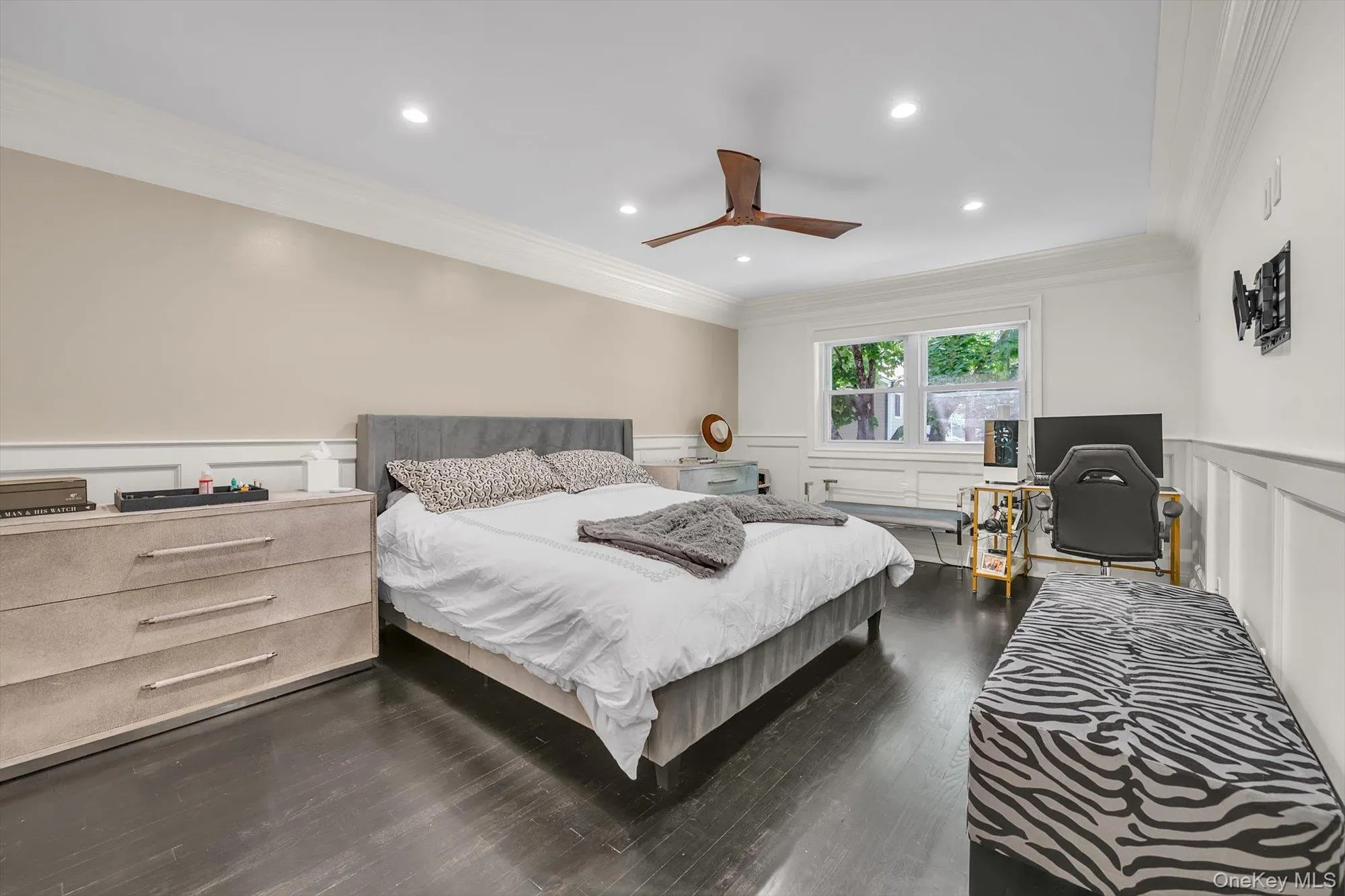 Upstairs, the primary suite offers a renovated spa-like bath and a generous walk-in closet. Upstairs, the primary suite offers a renovated spa-like bath and a generous walk-in closet.