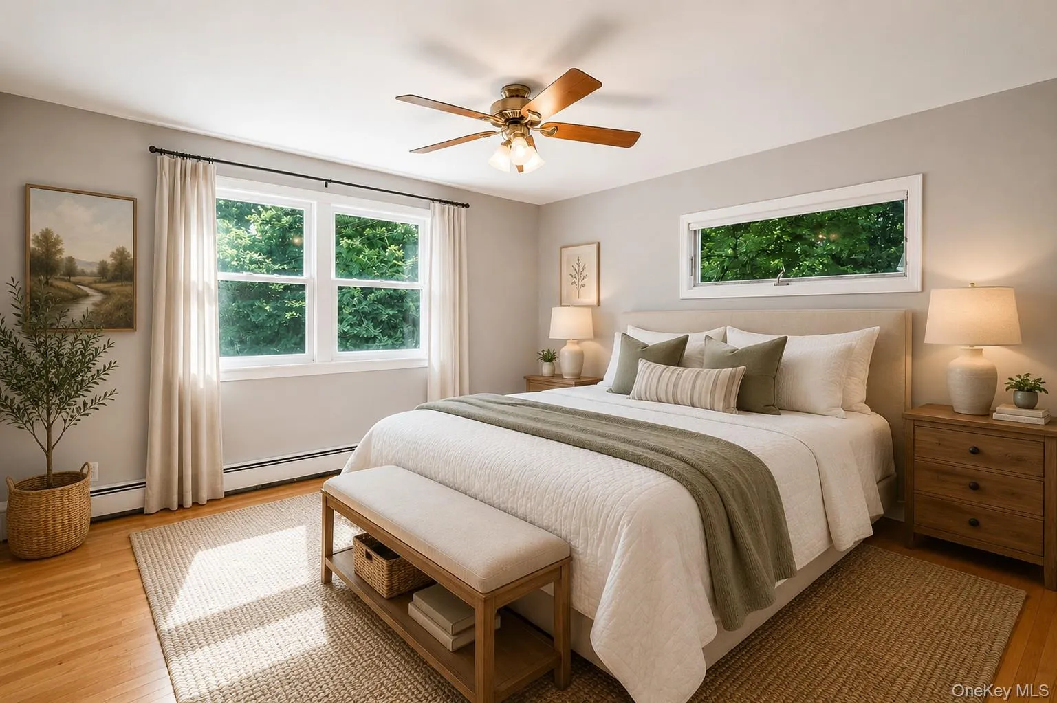 Virtually Staged first floor bedroom with 2 closets, wood floors Virtually Staged first floor bedroom with 2 closets, wood floors