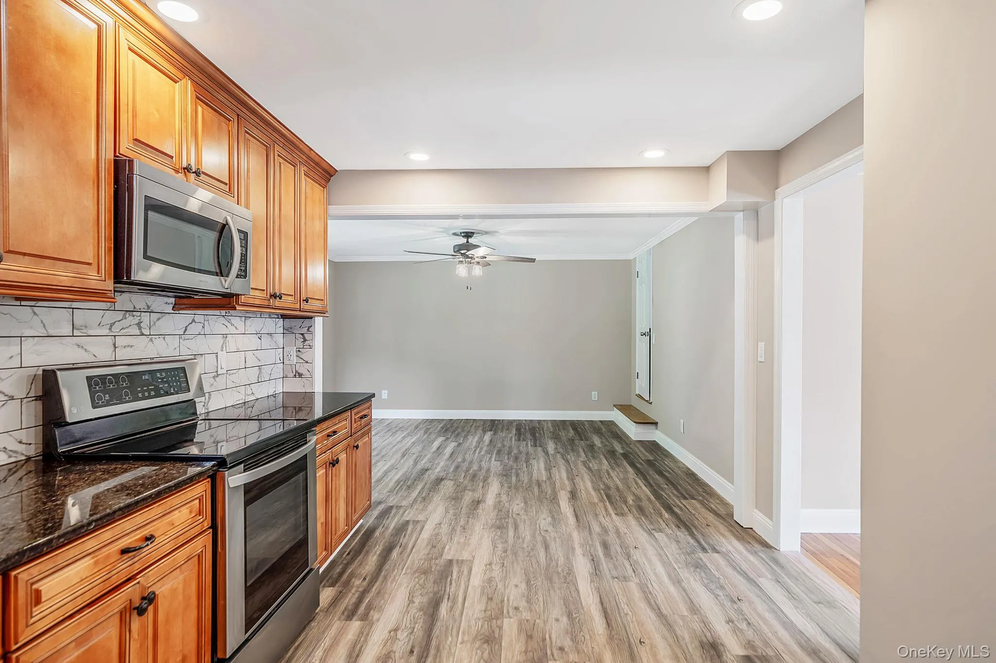 Stainless steel appliances, recessed lighting Stainless steel appliances, recessed lighting