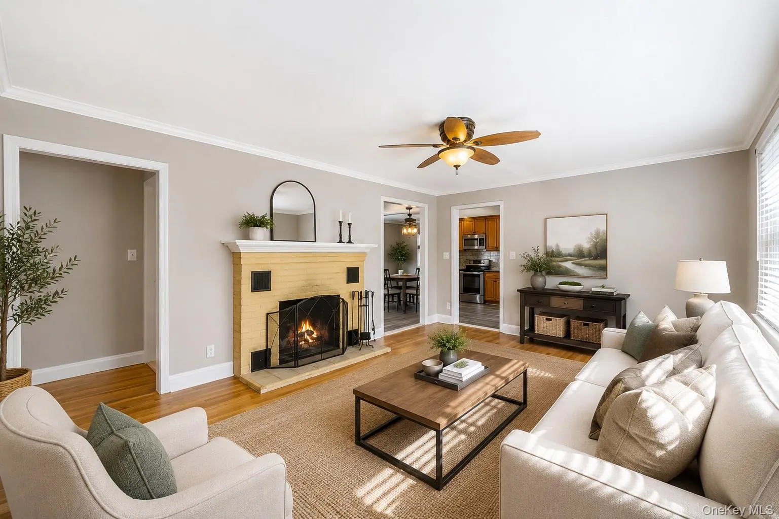 Virtually staged , wood burning fireplace, wood floors Virtually staged , wood burning fireplace, wood floors