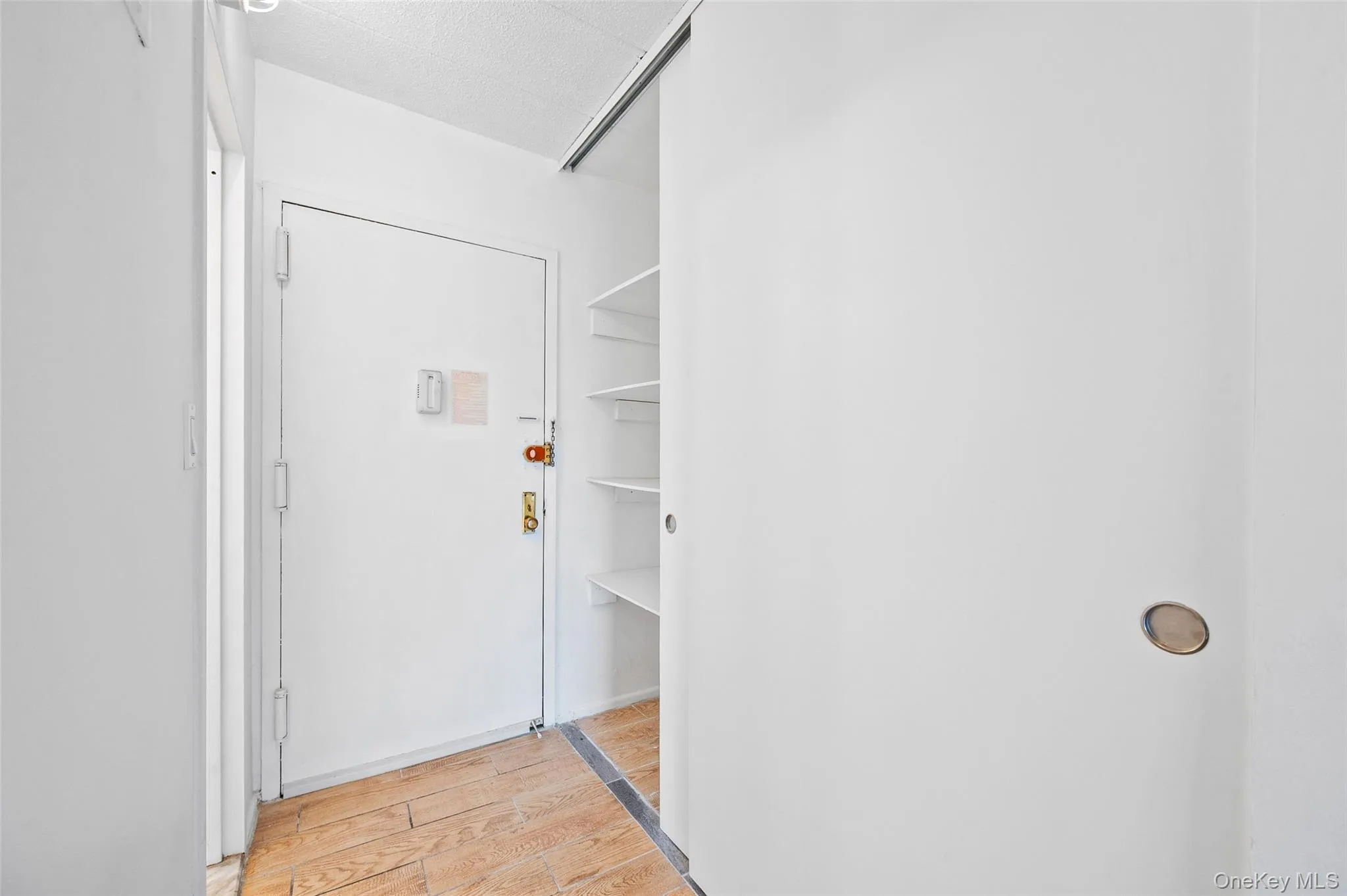 Entrance and closet Entrance and closet