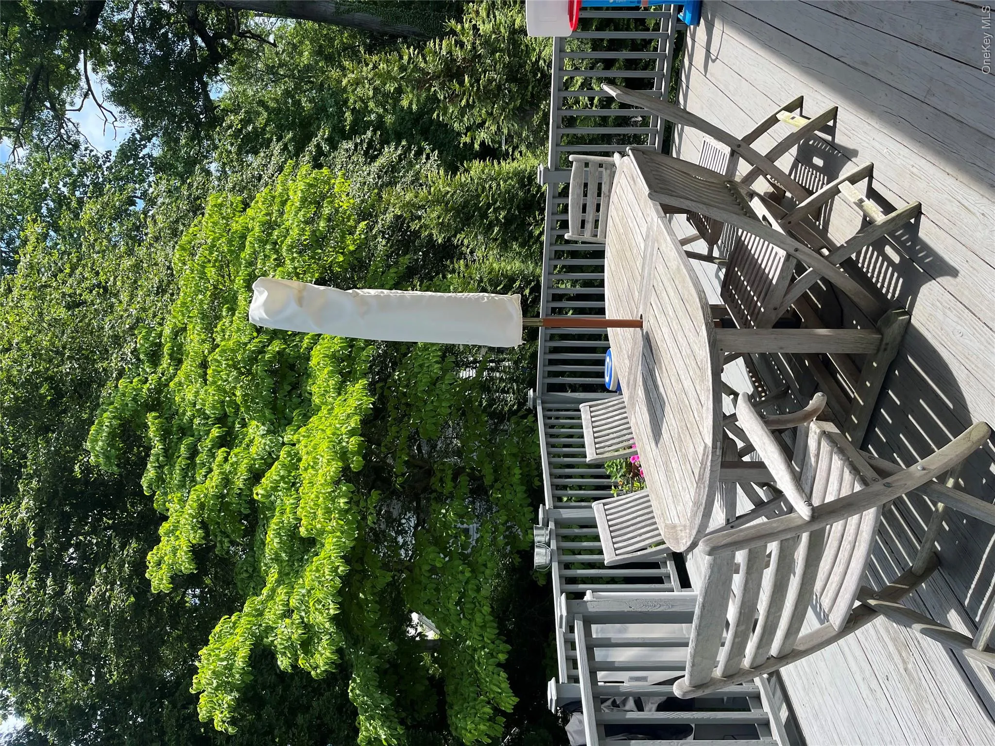 Generous sized deck overlooking private yard Generous sized deck overlooking private yard