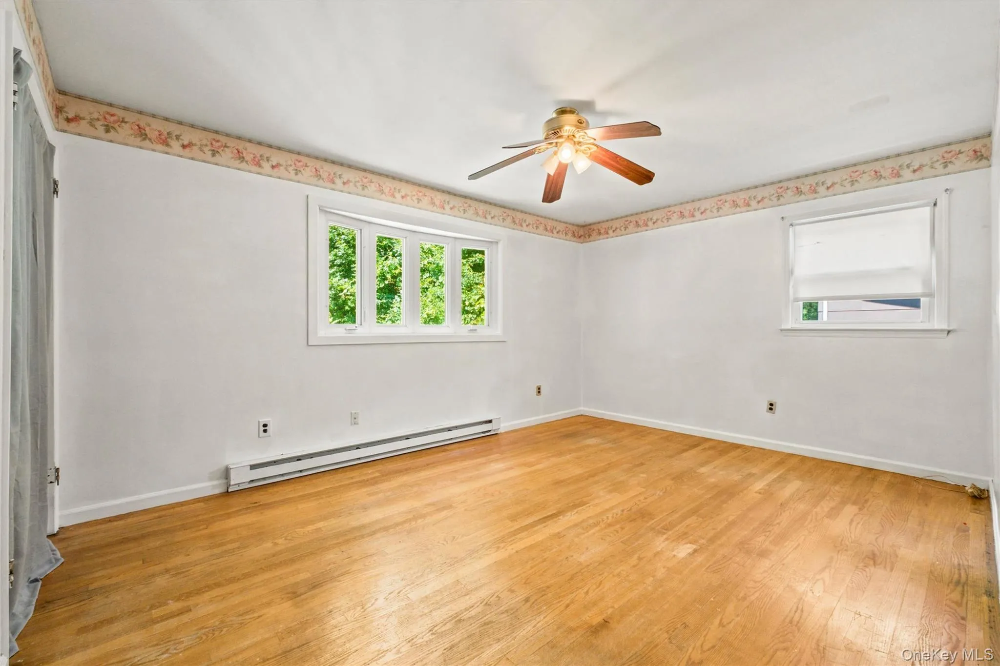 Hardwood floors and 4 pane casement windows Hardwood floors and 4 pane casement windows