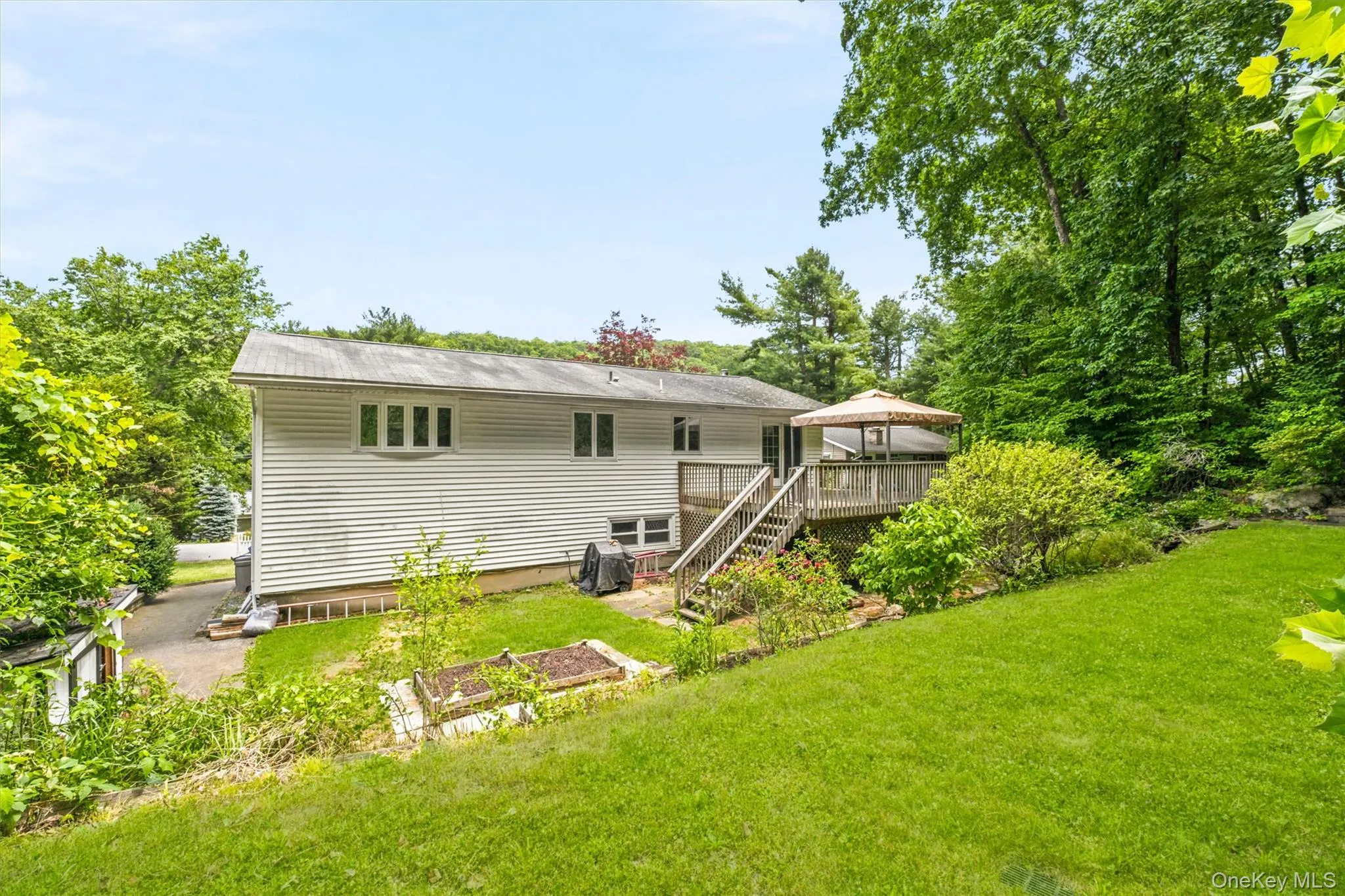 Two tiered backyard Two tiered backyard