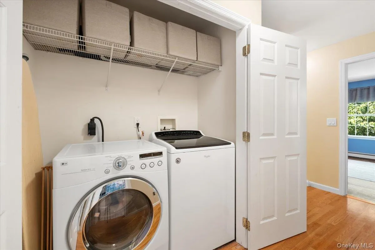 convenient upper level hallway laundry area convenient upper level hallway laundry area