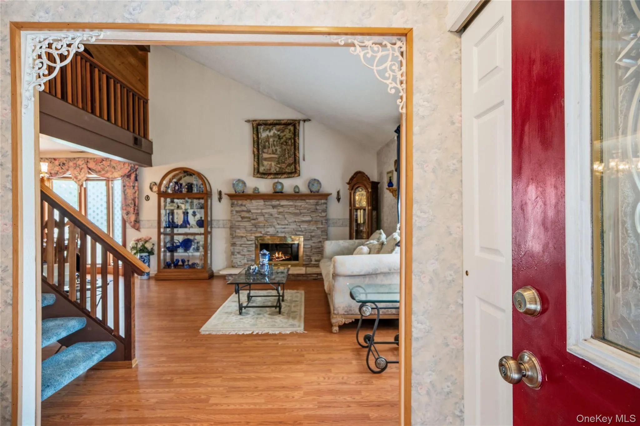 Walk in from under the covered entryway and into the entrance foyer with a large coat closet. Walk in from under the covered entryway and into the entrance foyer with a large coat closet.