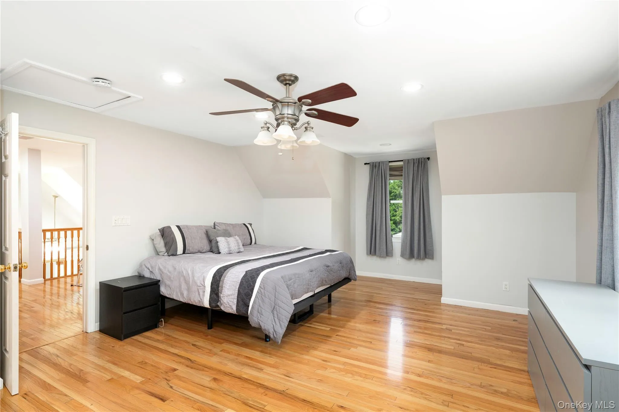 upstairs primary bedroom with full bath upstairs primary bedroom with full bath